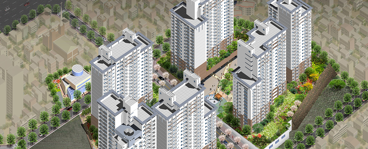 거제3지구 주거환경개선사업 조감도