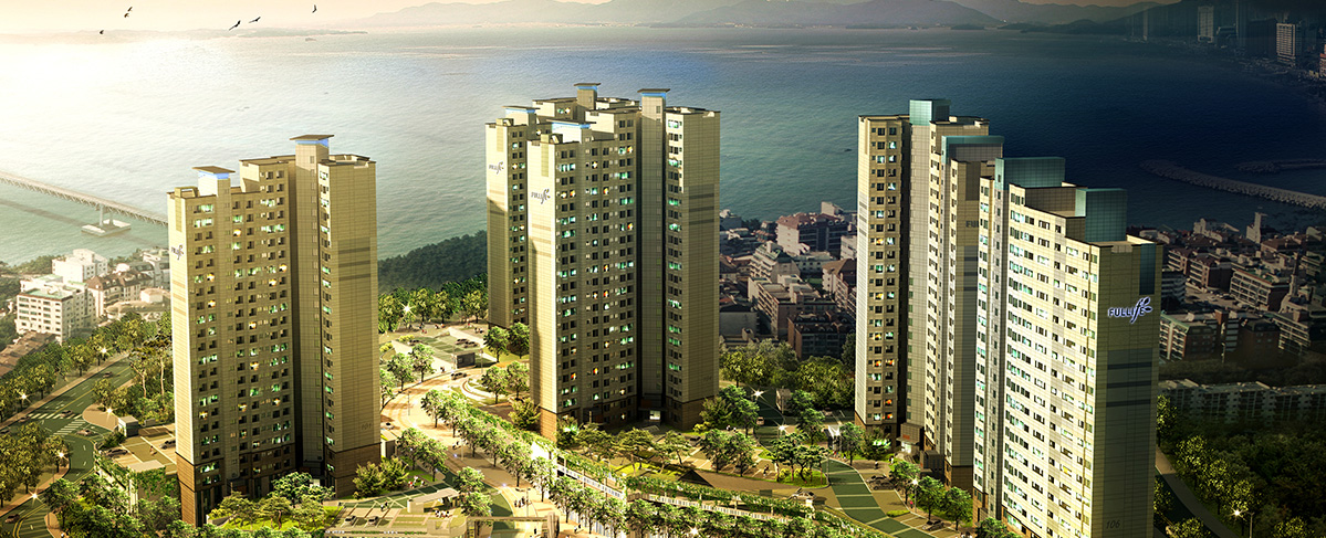 남부민3지구 주거환경개선사업 조감도