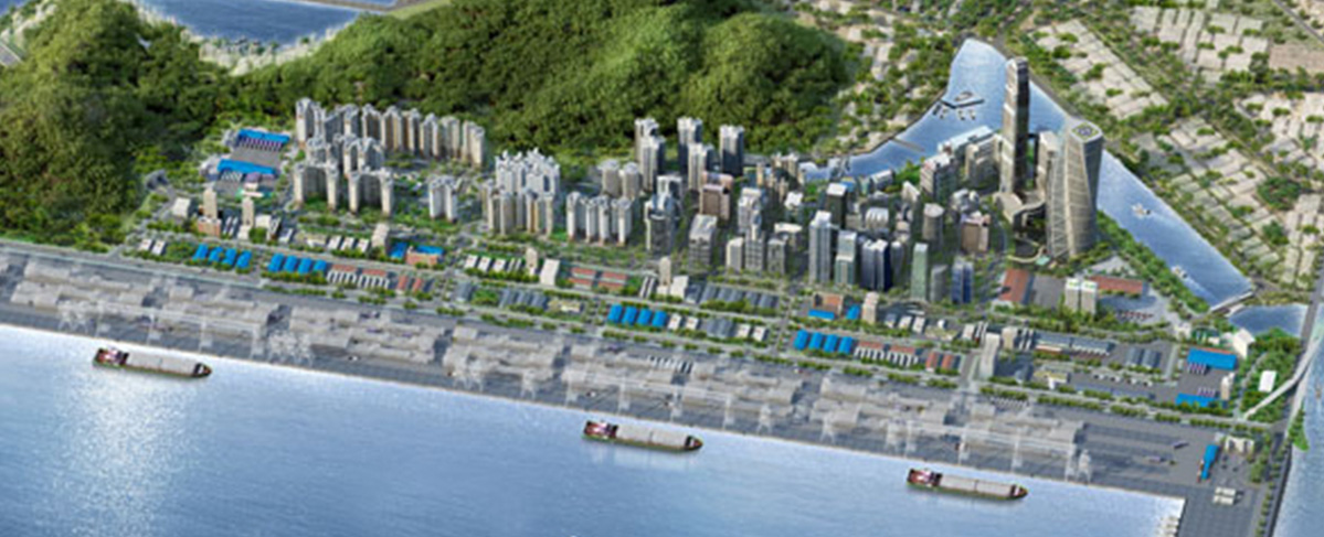 부산신항 조감도