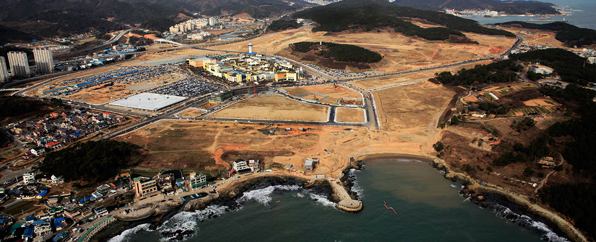 오시리아 관광단지 공사 현장