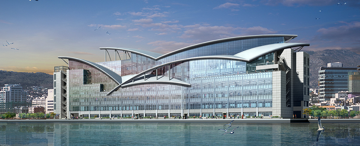 자갈치시장현대화사업 조감도(바다)