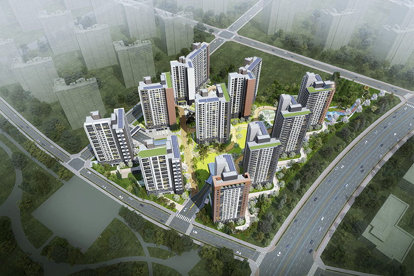 에코델타시티 20BL 공공분양주택 조감도