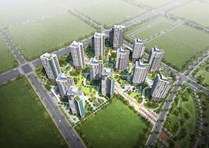 에코델타시티 11BL 공공분양주택 조감도