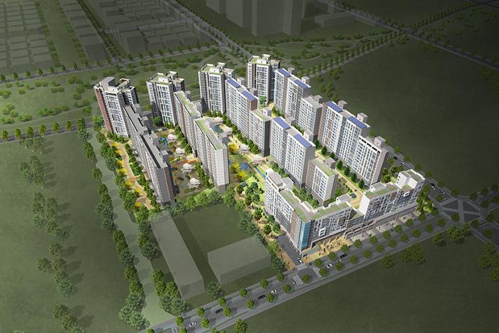 에코델타시티 18BL 공공분양주택 조감도