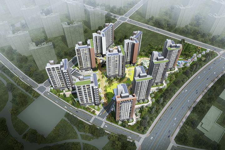 에코델타시티 20BL 공공분양주택 조감도