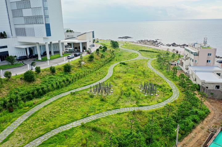 오시리아 해안산책로 전경