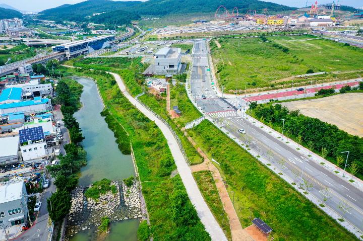 천변공원 전경