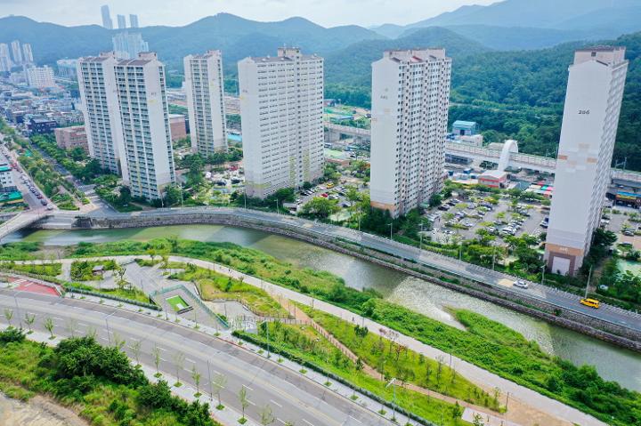 천변공원 전경