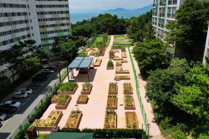 다대 텃밭커뮤티니 전경