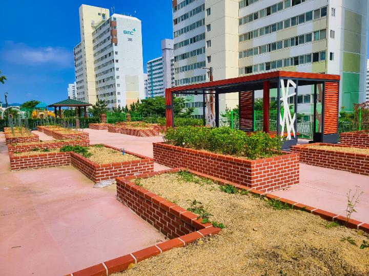 다대 텃밭커뮤티니 전경